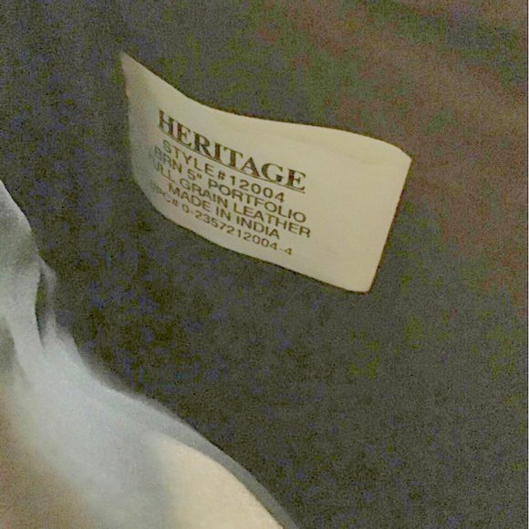 Heritage Bags Heritage Genuine Leather Mens Soft Sided Briefcase